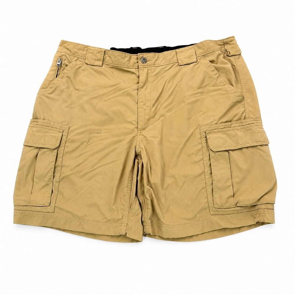 Duluth‎ Trading Co Cargo Shorts Mens 2XL Khaki Nylon Outdoor Utility Hiking